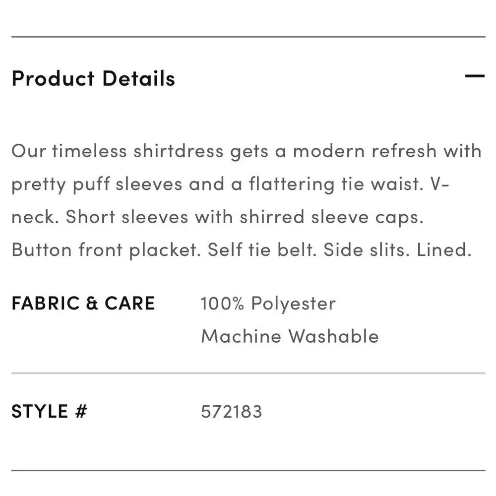 Ann Taylor Puff Sleeve Tie Waist Shirtdress In Bronze Red V-Neck Size Small - Picture 14 of 14